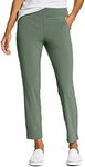 Eddie Bauer Women's Departure Ankle Pants, Mineral Green, Small