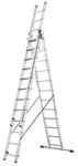 Hailo 150 Kg Profi Combination Ladder with Stable Support, 3 x 12 Rungs