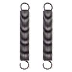 NewZC 2PCS Extended Compressed Spring 150mm Durable Extension Spring Stainless Steel Small Dual Hook Tension Spring -Wire Diameter 2mm, OD 18mm