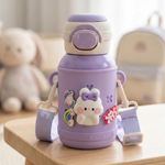Mee Mee Kiddo Tumbler Kids Insulated Water Bottle 550ml | SUS316L Stainless Steel | 3-in-1 Straw, Sip & Cup | Leakproof & BPA-Free | 24H Cold & 12H Hot | School Bottle with Strap