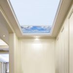 TIPIACE Manual Cellular Shades Honeycomb Blinds Full Blackout Fabric Attic Roof Shades for Skylight，Customized Size (White FB001 W90 X L 150CM)