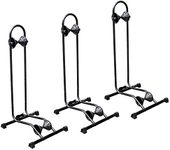 3 x BIKEHAND Fat Snow Bike Bicycle Floor Parking Rack Storage Stand - For Mountain MTB & Road Bikes Indoor Outdoor Garage Storage - Max Tire Width 5"