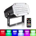 JLPOW Sound Activated Mini Strobe Light with Remote Control for DJ Party Show Club Disco Karaoke