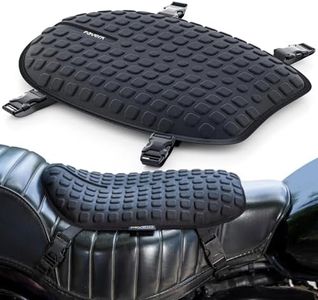 FOVERA Motorcycle Gel Seat Cushion – Massaging Gel Pad for Tailbone, Sit Bones & Buttock Support | Absorbs Road Jerks & Micro-Shocks | Universal Fit for All Motorbikes