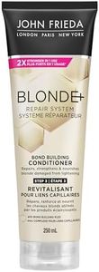 John Frieda Blonde+ Repair System, Bond Building Conditioner | STEP 3 | Repairs, Strengthens and Nourishes Blonde Damaged from Lightening, 250mL