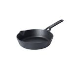 Meyer Pre-Seasoned Cast Iron Frypan | Cast Iron Skillet | Iron Pan | Induction Frying Pan | Iron Fry Pan | Omlette Pan | Cast Iron Utensils for Cooking, 20cm/1.61L, Black