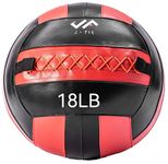 JFIT Medicine Ball, Red/Black, 18-Pound