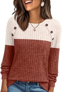 AUTOMET Womens Long Sleeve Shirts Fall Sweaters Business Casual Tops Blouse