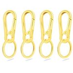 4Pack Metal Keychain with O Rings, 