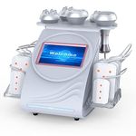 80K Ultrasonic Cavitation Machine, 6 in 1 Body Sculpting Machine Professional Skin Lift Radio Frequency RF Massager Multipolar Vacuum Reduction Device, for Arm Waist Thigh Hip