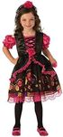 Rubie's Girl's Day of the Dead Costume, Multicolor, Medium