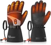 EZshoot Heated Gloves for Men Women, 7.4V 3000mAh Rechargeable Electric Hand Warmers with Touchscreen, Water Resistant Heated Ski Gloves for Winter Outdoor Hunting Ice Fishing