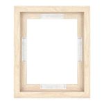 MCS Canvas Float Frames 8x10 Frame, Natural Woodgrain Frame for Finished Canvases, Vertical & Horizontal Wall Hanging Frame with Adehsive for Canvas Paintings (1-Pack)