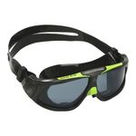 AQUASPHERE Seal | Swim Goggles, Swim Goggles for Men and Women with UV Protection, Silicone Seal, Anti-Fog, and Anti-Leak Lenses, Black & Green