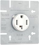 NEMA 14-30R Dryer Receptacle 30 Amp 125/250V 3P4W Power Outlet 30A, White