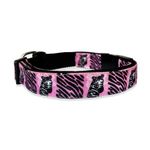 High On Dogs Marty The Zebra Dog Collar - Size S