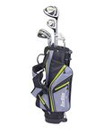 Tour Edge HL-J Junior Complete Golf Set with Bag (Right Hand, Graphite, 1 Putter, 2 Irons, 1 Hybrid, 1 Wood, 7-10 YRS) Green