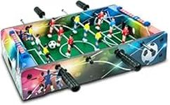 Tradeopia Wooden Style Table Top Foosball Table Board with Legs, Perfect Table Top Foosball Game for Family Nights and Game Nights, Suitable for Kids and Adults (T21541)