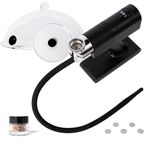 Portable Smoke Infuser Gun with Wood Chips, Hose, Dome and Drinking Lid - Handheld Electric Smoker Machine for Cocktail Drink, Whiskey, Outdoor BBQ, Meat, Pizza and Food Cooking