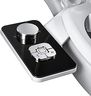 SAMODRA Bidet Attachment - Non-Electric Cold Water Bidet Toilet Seat Attachment with Pressure Controls,Retractable Self-Cleaning Dual Nozzles for Frontal & Rear Wash - Black