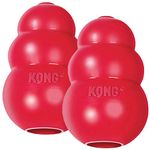 (2 Pack) KONG Classic Dog Toys, Large, Red