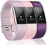 3 Pack Bands Compatible with Fitbit Charge 2, Classic & Special Edition Replacement Bands for Fitbit Charge 2, Women Men