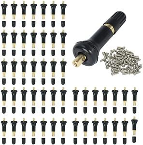50Pcs TPMS 20008 Rubber Snap-in Valve Stems Tire Valve Stem Replacement VS 950 VS950 15263240 for GM Chevy
