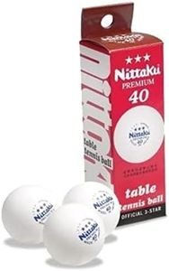 NITTAKU 3-Star Premium 40+ Table Tennis Balls Plastic Ball Cell-Free