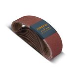 POWERTEC 110630 60 Grit Aluminum Oxide Sanding Belt (10 Pack), 4-Inchx36-Inch