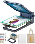 xTool Screen Printer for xTool S1, D1 Pro Series(Multi-Color Kit), Try Screen Printing with Laser and Bring Color to Laser Projects, with Pre-Coated Screens, for T-Shirt, Wood,etc(Laser Not Included)