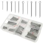 300 PCS Cotter Pins Assorted,Hairpin Clips,Stainless Steel Split Pins Set