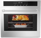 Wall Oven 30 Inch Electric Range, 4.8 Cu.Ft. Built-In Convection Oven with Broil Bake Roast Function, Safety Lock, LED Display, Touch Control, Timer, 3800W, Sliver