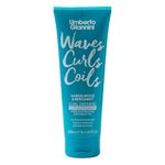 Umberto Giannini Men Waves, Curls & Coils Curl Defining Conditioner 250ml with Vitamin B5 for Soft, Bouncy, Waves, Curls & Coils, Hydrating Formula for All Curl Types. Fresh Clean Scent