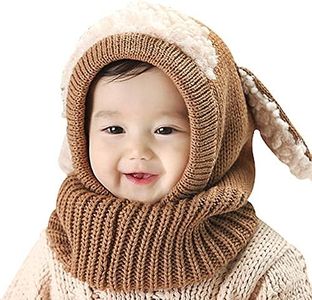 Bienvenu Toddler Hat Scarf Earflap Hoodie, Coffee, One Size