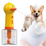 NRYDEPET Electric Dog Cleaning Foam Machine, Automatic Dog Soap Dispenser for Bath, Rechargeable Pet Shampoo Mixing Bottle for Cleaning, IPX7 Waterproof Dog Bath Supplies for Dog Cat Puppy Children