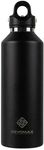 RevoMax Stainless Steel Vacuum Insulated Water Bottle with Twist-Free Lid, No-Screw Insulated Tumblers, Portable Thermo Flask for Cold or Hot Beverages 950ml/32oz (ONYX BLACK)