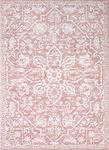 Della Blush Vintage Medallion Pattern Area Rug 120x160 cm (3'11"x5'3" ft.)