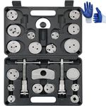 DASBET 24pcs Heavy Duty Disc Brake Caliper Tool Set Disc Brake Caliper Compressor Wind Back Tool Brake Spreading Tools (Black)