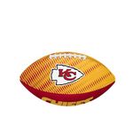 Wilson NFL Team Tailgate American Football, Rubber, Junior, Red / Yellow