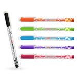 TOTEM Meow Ball Pens | 20 Pens (10 Blue Ink & 10 Black Ink) | Theme of Colourful Cats | Lightweight Design | 0.7 mm Tip | Pen for Writing | Ideal for School, Office & Business | Stick Pens Set