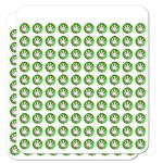 Marijuana Leaf Pot Weed Psychedelic 1/2" (0.5") Planner Calendar Scrapbooking Crafting Clear Stickers