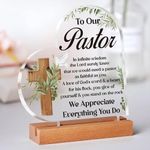 Pastor Appreciation Gifts, Christian Gift for Women - Acrylic Plaque, Pastor Gifts for Men,Unique Pastor Christian Prayer Gifts for Pastor, Thank You Presents for Our Pastor Tabletop Decor