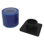 JinYan Blue Barrier Film, 1200 Sheets Disposable Thick Protective Barrier Film Roll with Dispenser Box,4''X6'' Barrier Film for Dental Tattoo Makeup Microblading Supplies