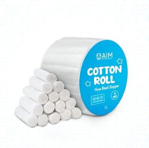 200(50×4) Dental Cotton Rolls - Nose Bleed Stopper - Nose Bleed Plugs for Kids or Adults - Highly Absorbent Gauze Rolls & Cotton Roll - Non Sterile 1.5 Inch Rolled Cotton Pads