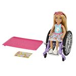 Barbie Chelsea Doll & Wheelchair, with Chelsea Doll (Blonde), in Skirt & Sunglasses, with Ramp & Sticker Sheet, Toy for 3 Year Olds & Up