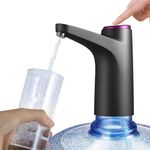 CITRODA Water Dispenser with 1200mAh Battery, Automatic Water Dispenser for 20 Litre Bottle, Food Grade Faster Pumping Water Pump for Home Countertop Bedside Camping (Black) (HWD001-BLACK)