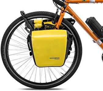 ROCKBROS Front Roller Panniers Bag Front Rack Bike Bag Sturdy Shelf Package with Carrying Handle & Free Shoulder Strap for Touring Picnic Commuting 1 Pair