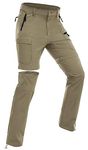 Wespornow Women's-Hiking-Pants Convertible-Zip-Off-Quick-Dry-Pants for Cargo, Camping, Travel, Outdoor, Fishing, Safari