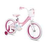 JOYSTAR 18 Inch Girls Bike for 5 6 7 8 9 Years Old Kids Bike for Ages 5-8 Years Girls with Training Wheels and Basket 18" Children Bikes Bicycle with Handbrake in Pink