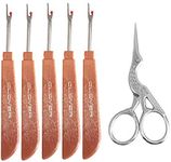 RLECS 5pcs Seam Sewing Thread Ripper Stitch Remover Tool and Stork Scissor Embroidery Scissors Sewing Tool Sewing Accessories